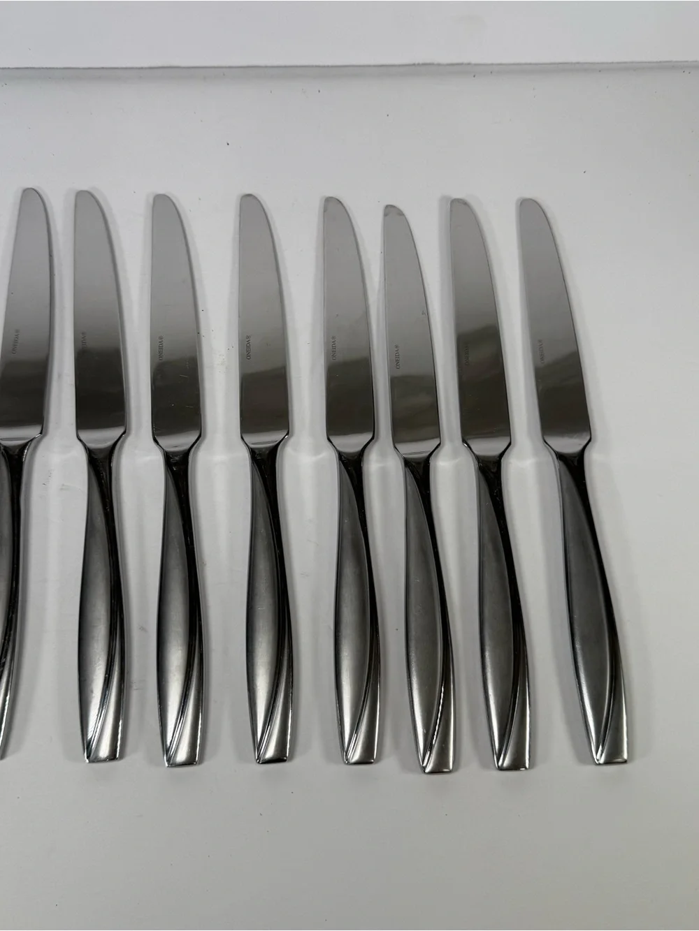 Oneida Camlynn Cleo Stainless Flatware 42 Pcs Lot Frosted/Mirror Finish Serving